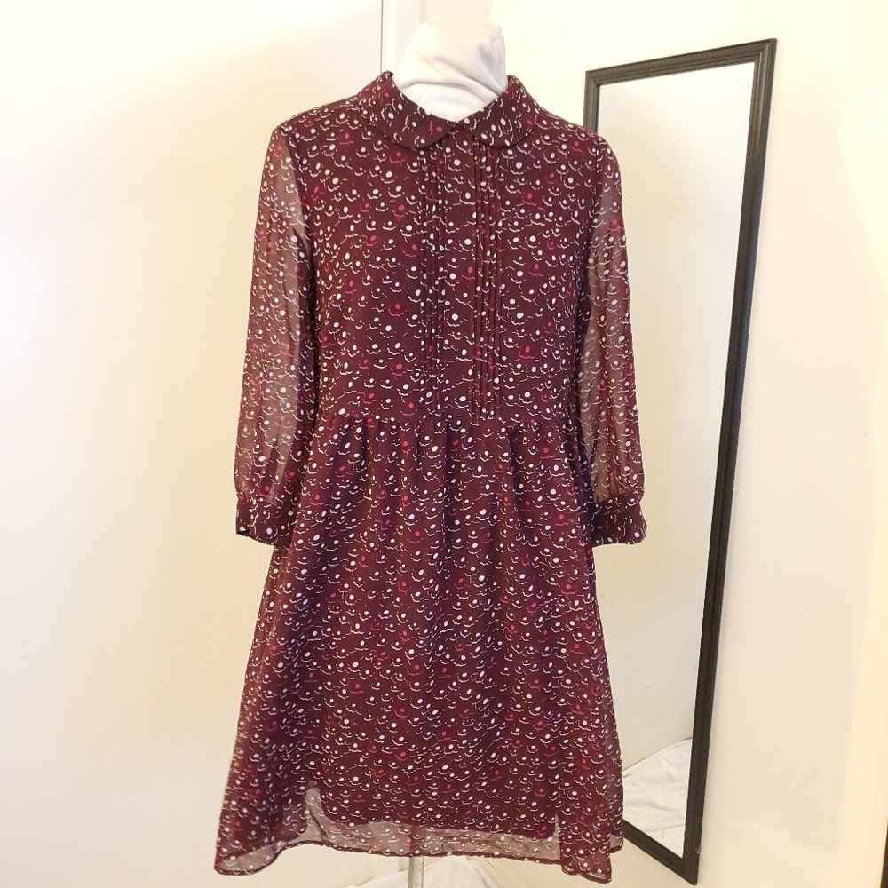 Uniqlo Floral Chiffon Dress